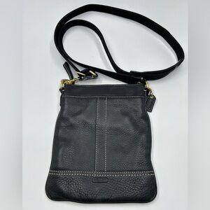 Coach Leather Crossbody Swing Pack Messenger Shoulder Bag Purse